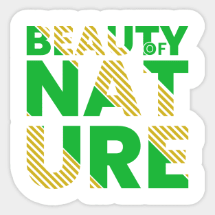 Beauty of nature save tree save the planet Sticker